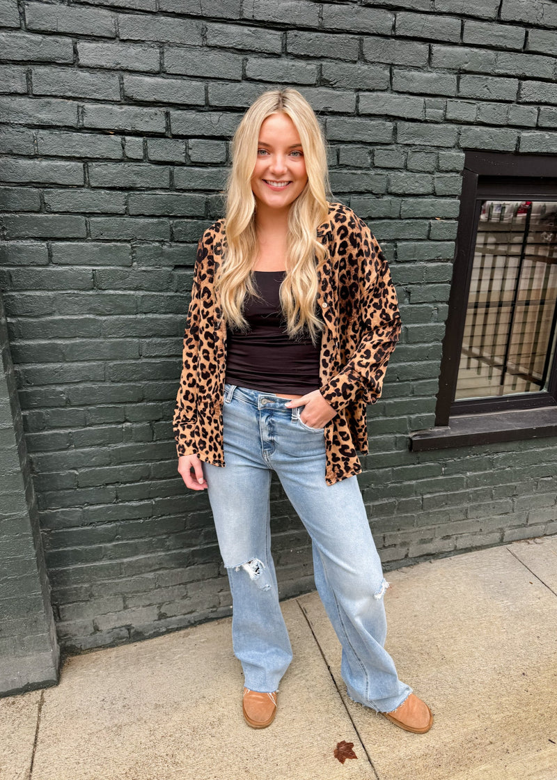 The Kathryn Button-Up Leopard