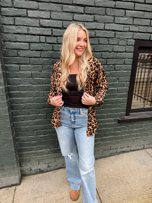 The Kathryn Button-Up Leopard