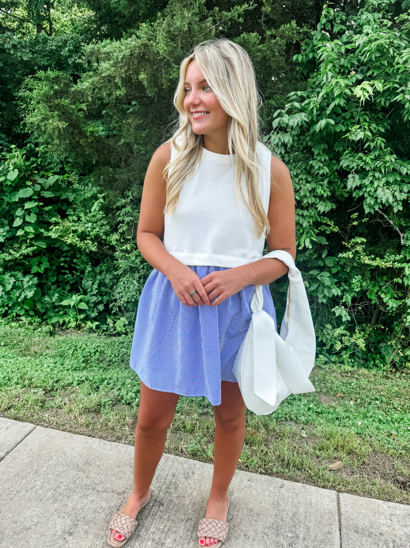 Freedom Stripes Mini Dress