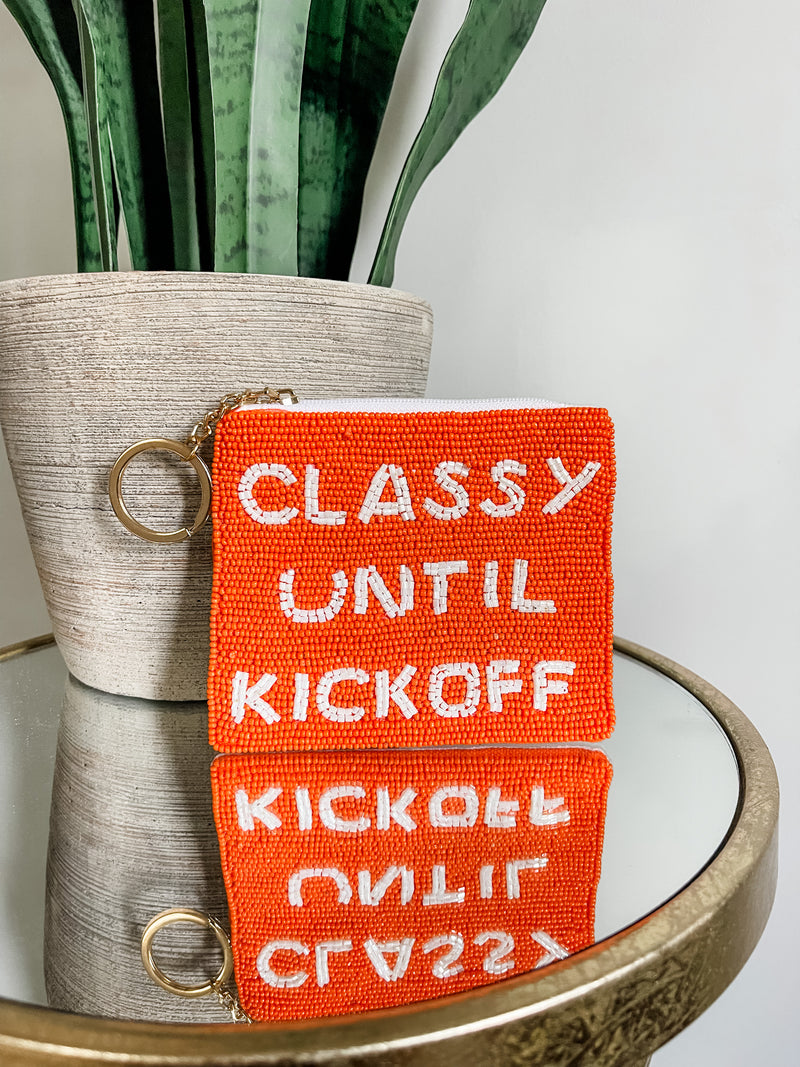Classy Until Kickoff Coin Purse