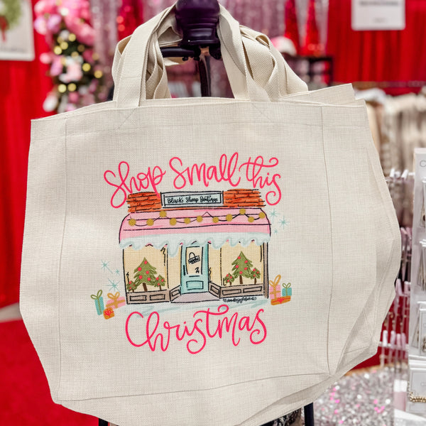 Shop Small this Christmas Canvas Tote