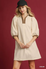 Vanilla Luxe Jacquard Dress