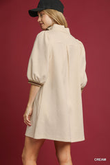 Vanilla Luxe Jacquard Dress