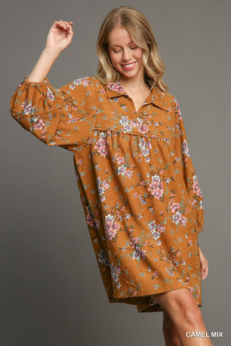 Rustic Bloom Floral Dress