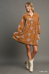 Rustic Bloom Floral Dress