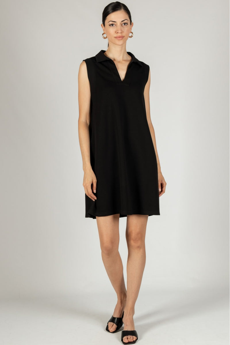 Luxe Scuba Collared Dress