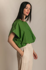Spring Air Poplin Top