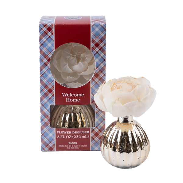 Welcome Home Plaid Flower Diffuser