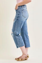 Judy Blue High Waist Distressed Crop Jeans