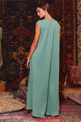 Luxe Lounge Sage Wide Leg Jumpsuit