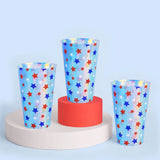 Stars & Stripes Patriotic Cups - 16 Iridescent 16 oz Cups