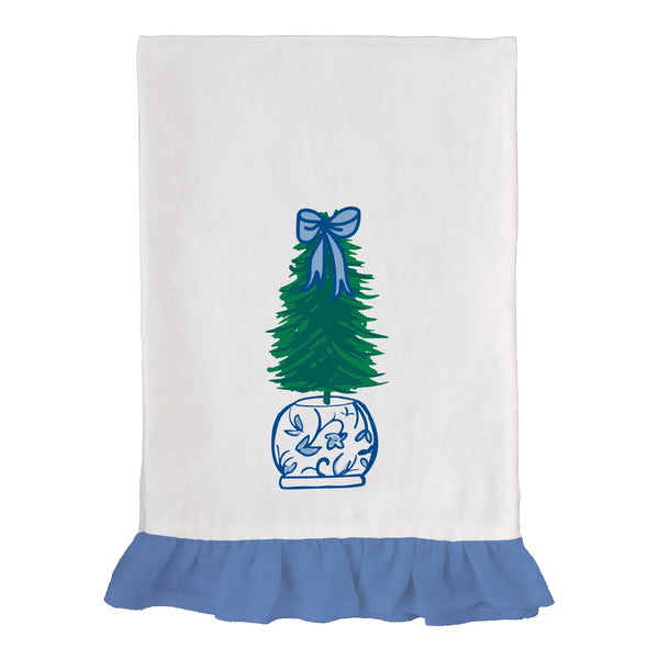Ginger Jar Embroidered Towel