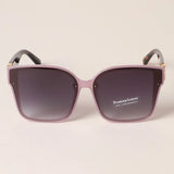 Colored Frame Squircle Shape Frame Sunglasses
