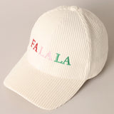 Falala Colorful Embroidery Corduroy Cap