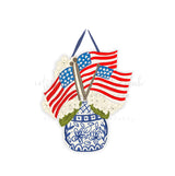 Chinoiserie Flags Doorhanger