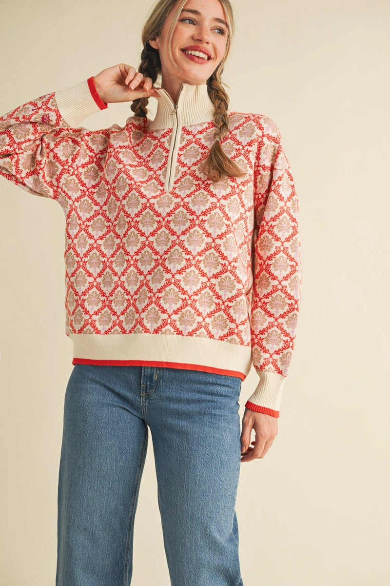 Floral Whimsy Pullover