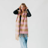 Stevie Striped Tassel Scarf
