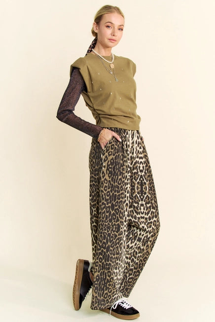 Wild Stride Leopard Pants