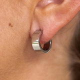 Sable Hoops (Silver) Water Resistant