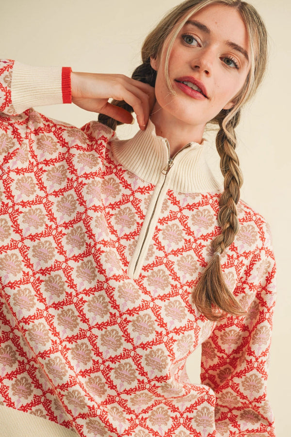 Floral Whimsy Pullover