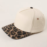 Two-Tone Leopard Print Trucker