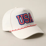 USA Patch Rope Trucker Hat