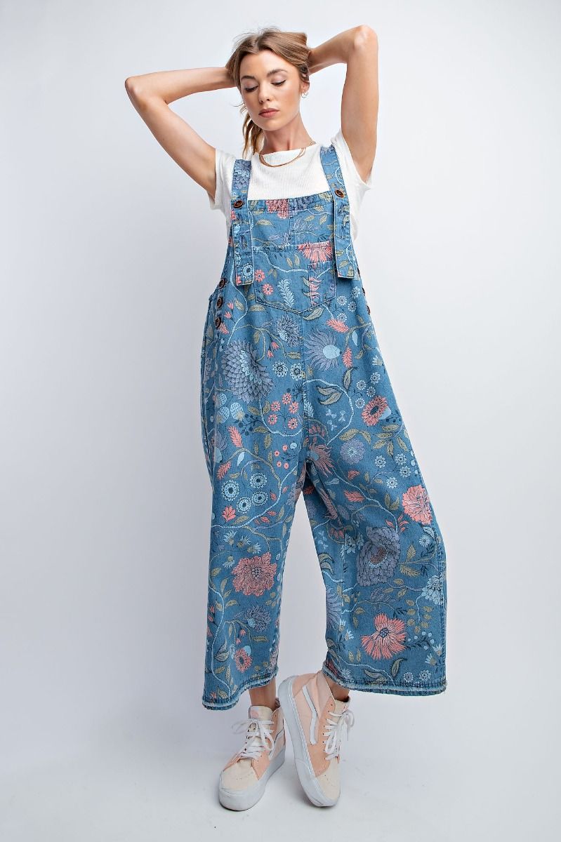 My 90s Overalls Floral Print Edition