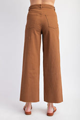 Soft Stretch High Waisted Twill Pants