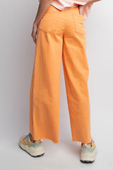 Tangerine High Waisted Twill Pants