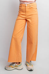 Tangerine High Waisted Twill Pants