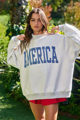 USA Mock Neck Sweatshirt