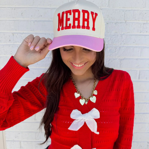 Merry 3D Embroidered Hat