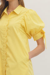 Sunny Side Scallop Dress