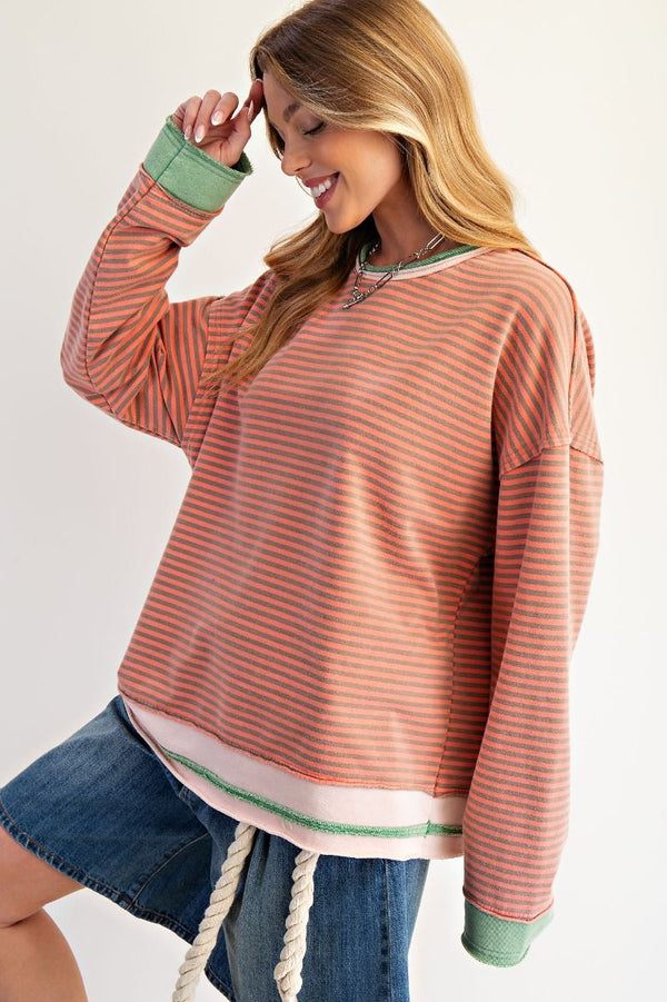 The Sunset Stripe Pullover
