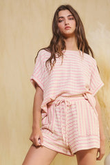 Cotton Candy Stripe Shorts