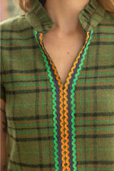 Color Wave Flannel Top