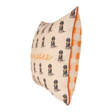 Bluetick Coonhound Tennessee Gingham Pillow