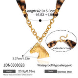 Horse Scarf Necklace