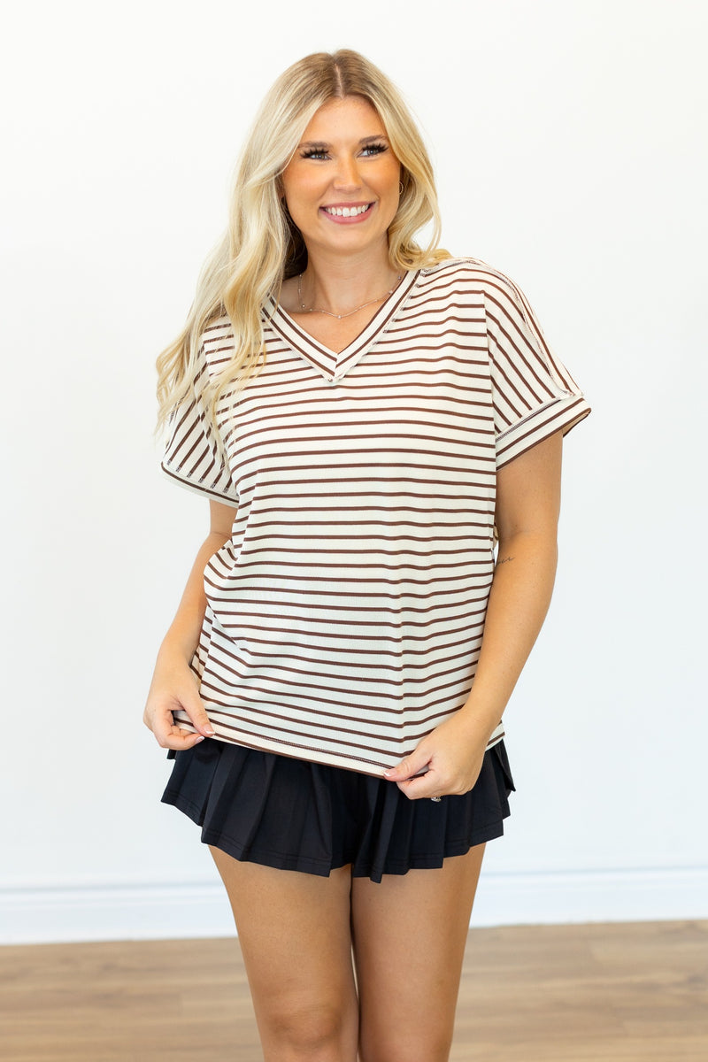 The Lucy Stripe Top