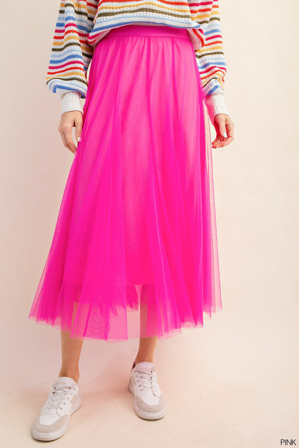 Pink Dreams Mesh Skirt