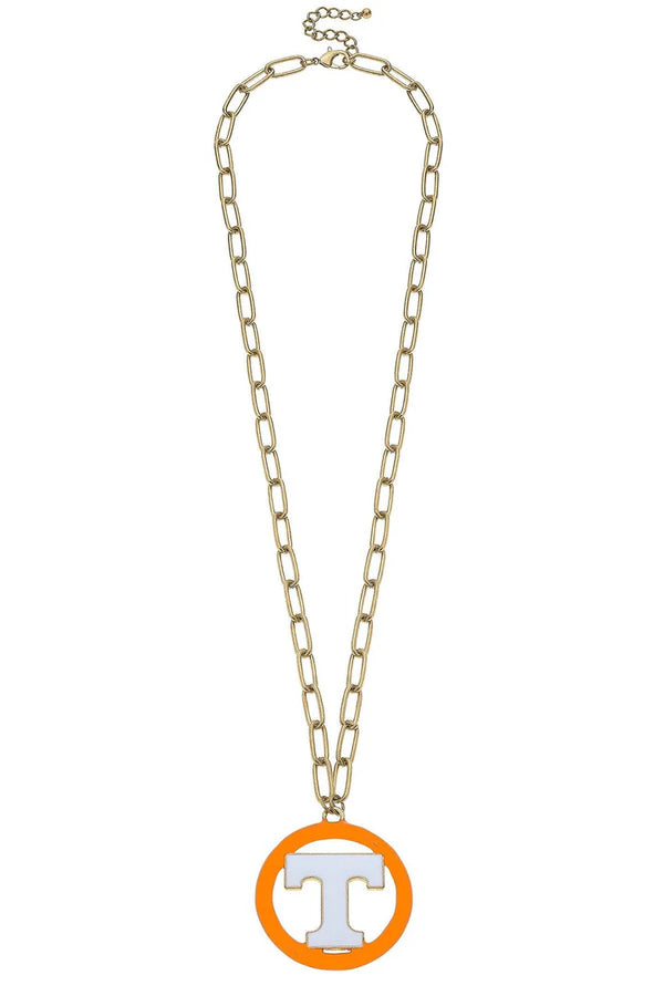 Tennessee Volunteers Logo Enamel Necklace (16")