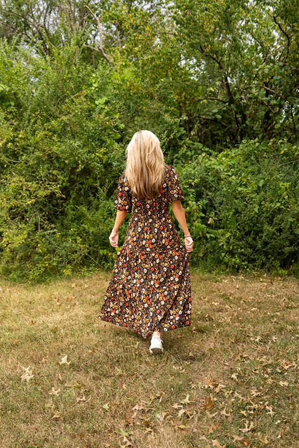 Harvest Moon Floral Maxi Dress