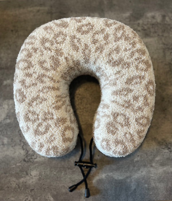 Ultra Soft Cheetah Print Neck Pillow